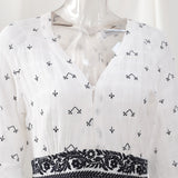 Jastie French White Dress Cotton Embroidered V-neck Elegant Ladies Dress Ruffle Hem Chic Autumn Dress Retro Luxury Brand Dress
