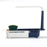 Telescopic Sink Shelf Kitchen Sinks Organizer Soap Sponge Holder