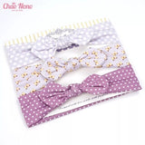 NEW 3pcs/lot baby headband flower print hairwear for newborn baby girl headband for litle girl headbands children