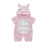 Infant jumpsuit summer romper animal print girl boy cotton suit newborn climbing cartoon rompers cheap stuff baby products