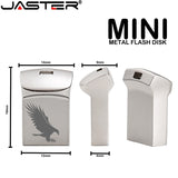 JASTER Mini metal USB flash drive 4G 8G 16GB 32GB 64GB 128G Personalise Pen Drive USB Memory Stick U disk gift Custom logo