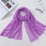Muslim Women Crinkle Hijab Scarf Soft Solid Cotton Head ScarvesTurban Shawls and Wraps hijab femme musulman kopftuch