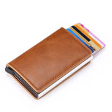 Man Women Smart Wallet Business Card Holder Hasp Rfid Wallet Aluminum Metal Credit Business Mini Card Wallet