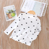 LILIGIRL 100% Cotton Girls T-Shirt  Long-sleeve Baby Kids Turtleneck Bottoming Shirt for Children Clothes New Spring Girl Tops