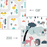 200*180cm  Foldable Cartoon Baby Play Mat Xpe Puzzle Children's Mat Baby Climbing Pad Kids Rug Baby Games Mats
