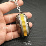 PUBG Keychain Keyring PLAYERUNKNOWNS BATTLEGROUNDS Cosplay Special Force Helmets Metal Key Ring Accessory Props