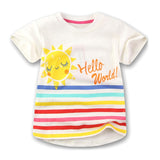 Toddler Girl's Short Sleeve Cotton Top