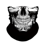 3D Skull Skeleton Balaclava Seamless Motorcycle Neck Face Shield Mask Scarf Bicycle Hunting Outdoor Anti-UV Bandana Headband