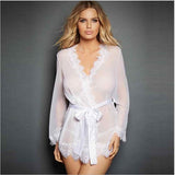 Sexy Transparent Lace Sleepwear Dress - Lingerie