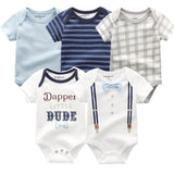 Baby Rompers 5-pack infantil Jumpsuit Boy&girls clothes Summer High quality Striped newborn ropa bebe Clothing Costume