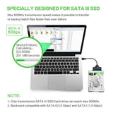 Congdi USB SATA 3 Cable Sata To USB 3.0 Adapter UP To 6 Gbps Support 2.5Inch External SSD HDD Hard Drive 22 Pin Sata III A25