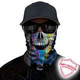 3D Skull Skeleton Balaclava Seamless Motorcycle Neck Face Shield Mask Scarf Bicycle Hunting Outdoor Anti-UV Bandana Headband