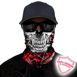 3D Skull Skeleton Balaclava Seamless Motorcycle Neck Face Shield Mask Scarf Bicycle Hunting Outdoor Anti-UV Bandana Headband