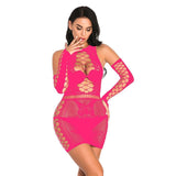 3XL Plus Size Sexy Lingerie Erotic Babydoll Underwear Women's Black Lace Nightdress Porno Costumes Sleepwear Dress