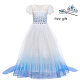 2022 Baby Girl Princess Dress for Girls Halloween Carnival Party Dress up Birthday Costume Children Clothing Vestidos