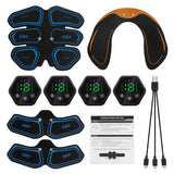 EMS Abdominal Muscle Stimulator Hip Trainer Toner USB Abs Fitness Training Gear Machine Home Gym Weight Loss Body Slimming