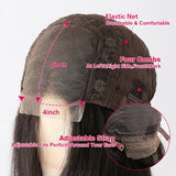 Luvin Remy Body Wave 4x4 Closure Wigs 26 28 30 Inch Lace Front Wig Pre Plucked With Baby Hair Brazilian Human Hair Frontal