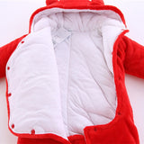 LZH Baby Winter Clothes Newborn Baby Girls Overall Autumn Long Sleeve Baby Romper For Baby Boys Jumpsuit Costume Infant Clothing