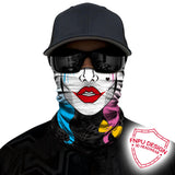 3D Skull Skeleton Balaclava Seamless Motorcycle Neck Face Shield Mask Scarf Bicycle Hunting Outdoor Anti-UV Bandana Headband