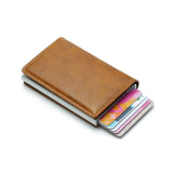 Man Women Smart Wallet Business Card Holder Hasp Rfid Wallet Aluminum Metal Credit Business Mini Card Wallet