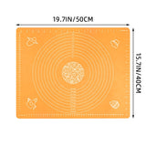 Silicone Kitchen Kneading Dough Mat Cookie Cake Baking Mat Tools Thick Non-stick Rolling Mats Pastry Accessories Sheet Pads