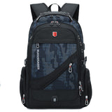 Waterproof 17 Inch Laptop Compartment and USB Charging Travel Backpack