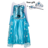 2022 Baby Girl Princess Dress for Girls Halloween Carnival Party Dress up Birthday Costume Children Clothing Vestidos