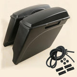 Motorcycle Stretched Extended Saddlebags For Harley Touring Road King Street Glide Road Glide 1993-2013