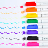 8 Pcs/Set Clothes Textile Marker Fabric Paint Pen DIY Crafts T-shirt Pigment Painting Pen School Home Stationery Graffiti Supply