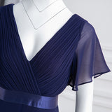 Plus Size Evening Dresses Ever Pretty EP09890 Elegant V-Neck Ruffles Chiffon Formal Evening Gown Party Dress Robe De Soiree 2020