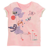 Toddler Girl's Short Sleeve Cotton Top