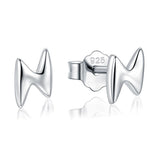 Modian New 6 Style Real 925 Sterling Silver Stars Moon Exquisite Fashion Simple Stud Earrings For Women Triangle Jewelry Brincos