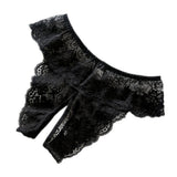 Women Sexy Opening Crotch Panties Lace Open Spandex Crotchless Thongs for Sex Plus Size Female Underpants Sex Briefs Tangas