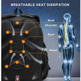 Waterproof 17 Inch Laptop Compartment and USB Charging Travel Backpack