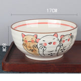 FANCITY Japanese Underglaze Hand-painted 7-inch Ceramic Household Ramen Bowl Soup Bowl Commercial Restaurant Noodle Bowl Large