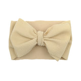 New Baby Girls Headband Toddler Big Bow Hairband Cute Solid Stretch Turban Big Knot Head Wrap Head wear