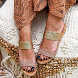 Women Sandals Rome Fashion Flat Sandals Woman Gladiator Non-slip Flats Shoes Ladies Casual Beach Slides Female Footwear