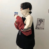 Hoodie Sweatshirt Women Winter Oversize Tops Fashion Pattern Printed Sweatshirt