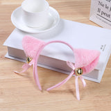6 Colors Beautiful Masquerade Halloween Cat Ears Cosplay Cat Ear Anime Party Costume Bow Tie Bell Headwear Headband Anime