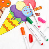 8 Pcs/Set Clothes Textile Marker Fabric Paint Pen DIY Crafts T-shirt Pigment Painting Pen School Home Stationery Graffiti Supply