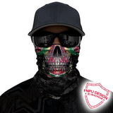 3D Skull Skeleton Balaclava Seamless Motorcycle Neck Face Shield Mask Scarf Bicycle Hunting Outdoor Anti-UV Bandana Headband