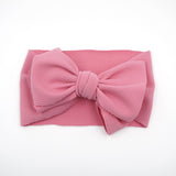 New Baby Girls Headband Toddler Big Bow Hairband Cute Solid Stretch Turban Big Knot Head Wrap Head wear