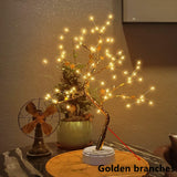 LED Night Lights Mini Christmas Tree Table Lamp Garland Fairy String Light Kid Gifts Home Indoor Room Decor Christmas Decoration