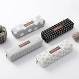 Cute Kawaii Canvas Pencil Case High Capacity Pen Bags Cute Letter Pencil Bags For Girls Gift School Supplies Korean Stationery