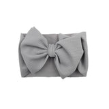 New Baby Girls Headband Toddler Big Bow Hairband Cute Solid Stretch Turban Big Knot Head Wrap Head wear