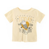 Toddler Girl's Short Sleeve Cotton Top