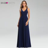 Ever-Pretty Mermaid V-Neck Sleeveless Draped Formal Party Gowns