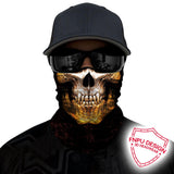 3D Skull Skeleton Balaclava Seamless Motorcycle Neck Face Shield Mask Scarf Bicycle Hunting Outdoor Anti-UV Bandana Headband