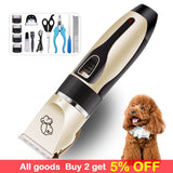 Dog Clipper Dog Hair Clippers Grooming (Pet/Cat/Dog/Rabbit) haircut Trimmer Shaver Set Pets cordless Rechargeable Professional