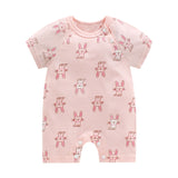 Infant jumpsuit summer romper animal print girl boy cotton suit newborn climbing cartoon rompers cheap stuff baby products